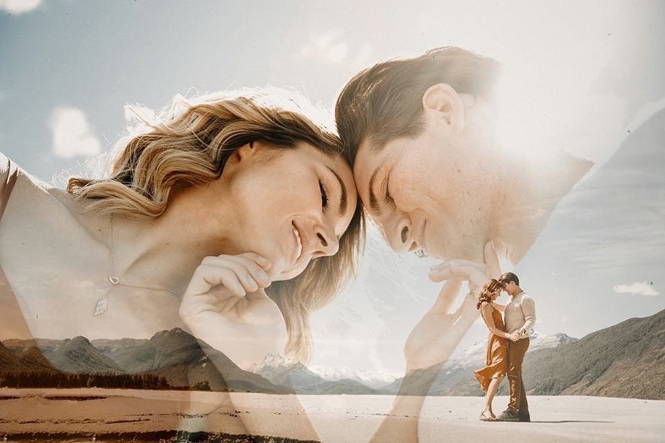 Double Exposure Engagement Photos #engagementphotos #engagement #photograph