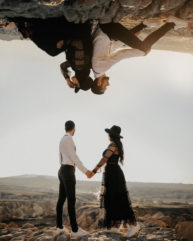 Double Exposure Engagement Photos #engagementphotos #engagement #photograph