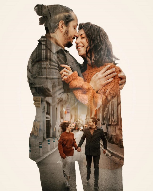 Double Exposure Engagement Photos #engagementphotos #engagement #photograph