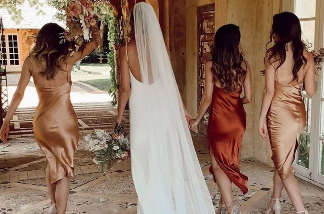 Silk Slip Bridesmaid Dresses 11