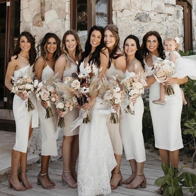 Bridesmaid slip deals dress