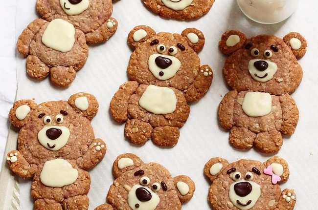 bear-y cute oatmeal cookies