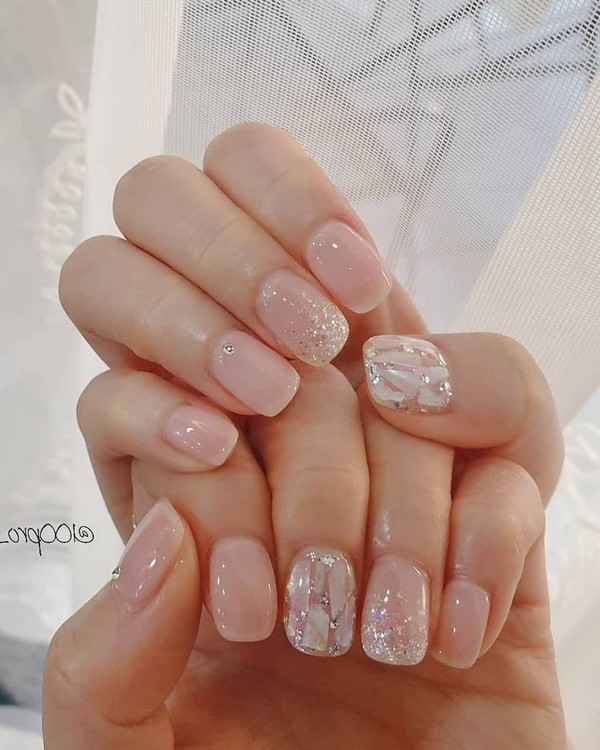 Spring Summer Pastel Neutral Nail Art Designs , nail art design ideas,wedding nails with glitter, coffin nail art designs, bridal nails,nail art for wedding,nail ideas for bride,wedding nails natural, wedding nails, wedding nails bridesmaids, wedding nails coffin,wedding nails acrylic,wedding nails i do,wedding nails french #nail #nailart #weddingnails #bridenails