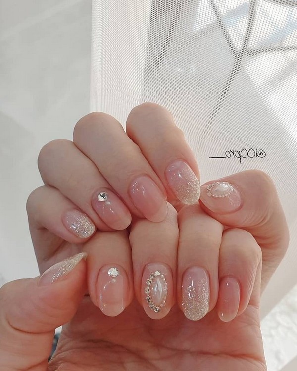 Spring Summer Pastel Neutral Nail Art Designs , nail art design ideas,wedding nails with glitter, coffin nail art designs, bridal nails,nail art for wedding,nail ideas for bride,wedding nails natural, wedding nails, wedding nails bridesmaids, wedding nails coffin,wedding nails acrylic,wedding nails i do,wedding nails french #nail #nailart #weddingnails #bridenails