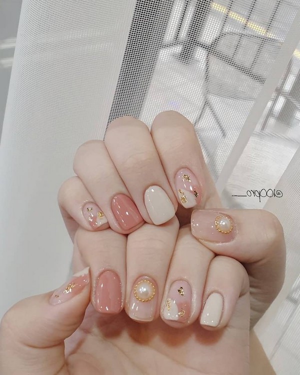 Spring Summer Pastel Neutral Nail Art Designs , nail art design ideas,wedding nails with glitter, coffin nail art designs, bridal nails,nail art for wedding,nail ideas for bride,wedding nails natural, wedding nails, wedding nails bridesmaids, wedding nails coffin,wedding nails acrylic,wedding nails i do,wedding nails french #nail #nailart #weddingnails #bridenails