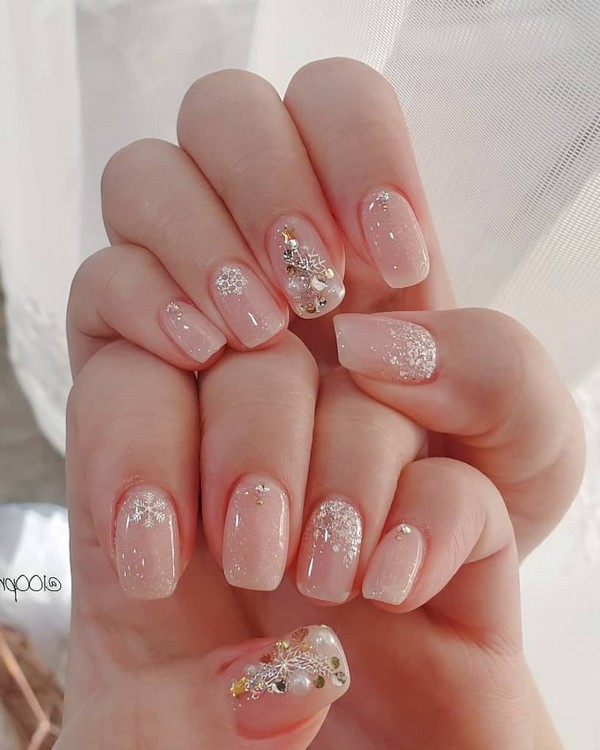 Spring Summer Pastel Neutral Nail Art Designs , nail art design ideas,wedding nails with glitter, coffin nail art designs, bridal nails,nail art for wedding,nail ideas for bride,wedding nails natural, wedding nails, wedding nails bridesmaids, wedding nails coffin,wedding nails acrylic,wedding nails i do,wedding nails french #nail #nailart #weddingnails #bridenails