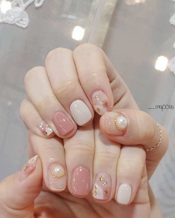 Spring Summer Pastel Neutral Nail Art Designs , nail art design ideas,wedding nails with glitter, coffin nail art designs, bridal nails,nail art for wedding,nail ideas for bride,wedding nails natural, wedding nails, wedding nails bridesmaids, wedding nails coffin,wedding nails acrylic,wedding nails i do,wedding nails french #nail #nailart #weddingnails #bridenails