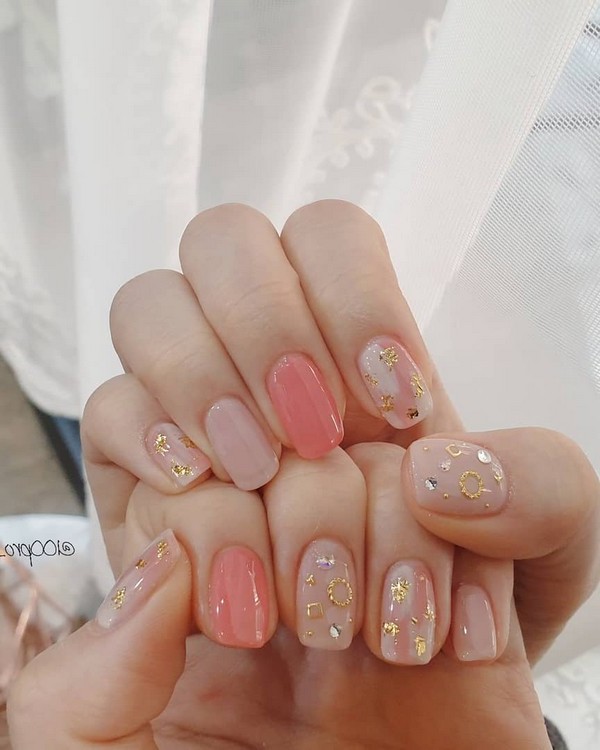 Spring Summer Pastel Neutral Nail Art Designs , nail art design ideas,wedding nails with glitter, coffin nail art designs, bridal nails,nail art for wedding,nail ideas for bride,wedding nails natural, wedding nails, wedding nails bridesmaids, wedding nails coffin,wedding nails acrylic,wedding nails i do,wedding nails french #nail #nailart #weddingnails #bridenails