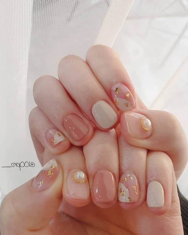 Spring Summer Pastel Neutral Nail Art Designs , nail art design ideas,wedding nails with glitter, coffin nail art designs, bridal nails,nail art for wedding,nail ideas for bride,wedding nails natural, wedding nails, wedding nails bridesmaids, wedding nails coffin,wedding nails acrylic,wedding nails i do,wedding nails french #nail #nailart #weddingnails #bridenails