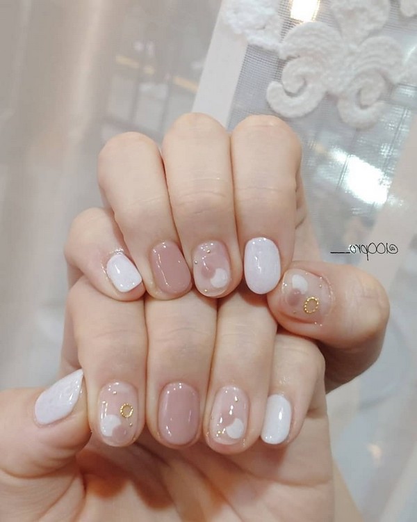 Spring Summer Pastel Neutral Nail Art Designs , nail art design ideas,wedding nails with glitter, coffin nail art designs, bridal nails,nail art for wedding,nail ideas for bride,wedding nails natural, wedding nails, wedding nails bridesmaids, wedding nails coffin,wedding nails acrylic,wedding nails i do,wedding nails french #nail #nailart #weddingnails #bridenails