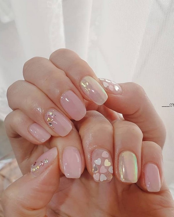 Spring Summer Pastel Neutral Nail Art Designs , nail art design ideas,wedding nails with glitter, coffin nail art designs, bridal nails,nail art for wedding,nail ideas for bride,wedding nails natural, wedding nails, wedding nails bridesmaids, wedding nails coffin,wedding nails acrylic,wedding nails i do,wedding nails french #nail #nailart #weddingnails #bridenails