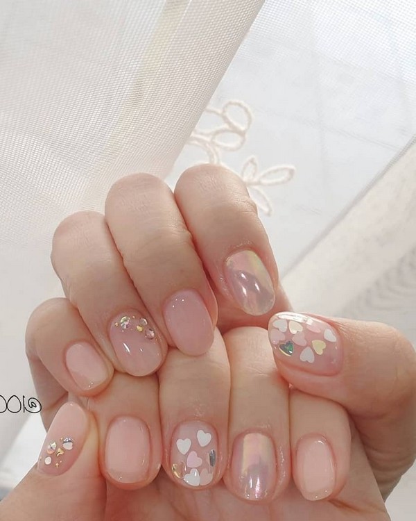 Spring Summer Pastel Neutral Nail Art Designs , nail art design ideas,wedding nails with glitter, coffin nail art designs, bridal nails,nail art for wedding,nail ideas for bride,wedding nails natural, wedding nails, wedding nails bridesmaids, wedding nails coffin,wedding nails acrylic,wedding nails i do,wedding nails french #nail #nailart #weddingnails #bridenails