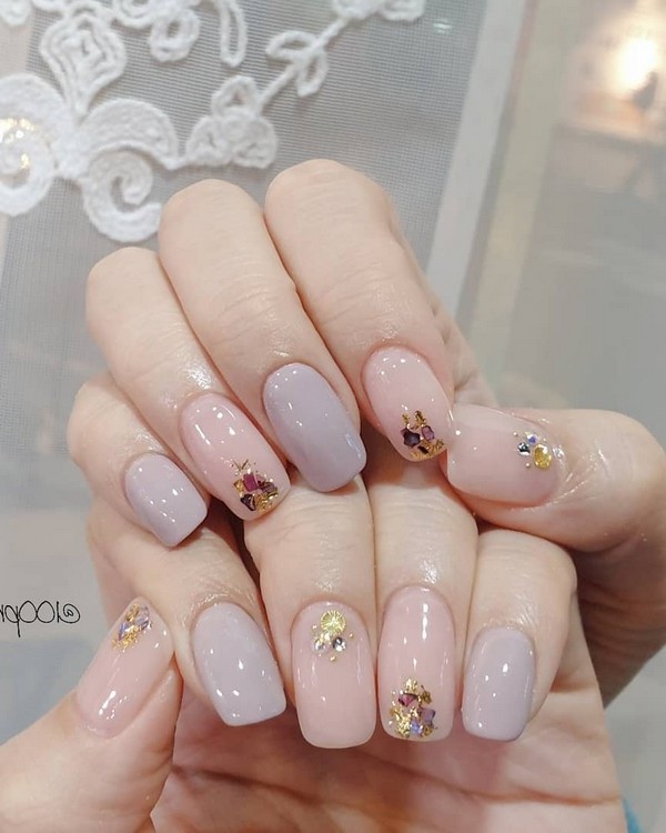 Spring Summer Pastel Neutral Nail Art Designs , nail art design ideas,wedding nails with glitter, coffin nail art designs, bridal nails,nail art for wedding,nail ideas for bride,wedding nails natural, wedding nails, wedding nails bridesmaids, wedding nails coffin,wedding nails acrylic,wedding nails i do,wedding nails french #nail #nailart #weddingnails #bridenails