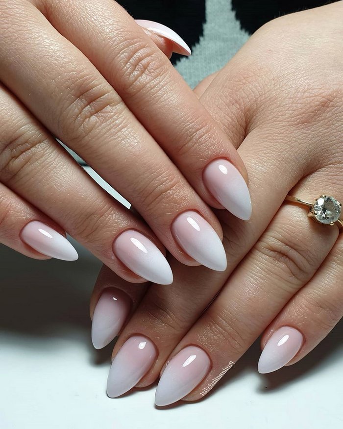 Pink White Wedding Nail Art Design Ideas #wedding #nails #weddingideas #weddingnails