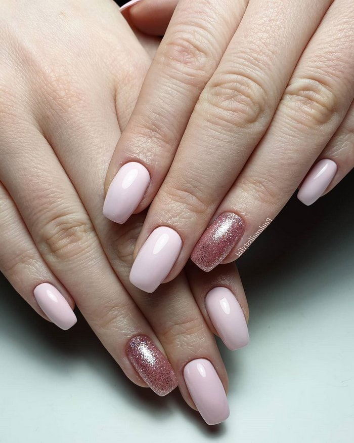 Pink White Wedding Nail Art Design Ideas #wedding #nails #weddingideas #weddingnails