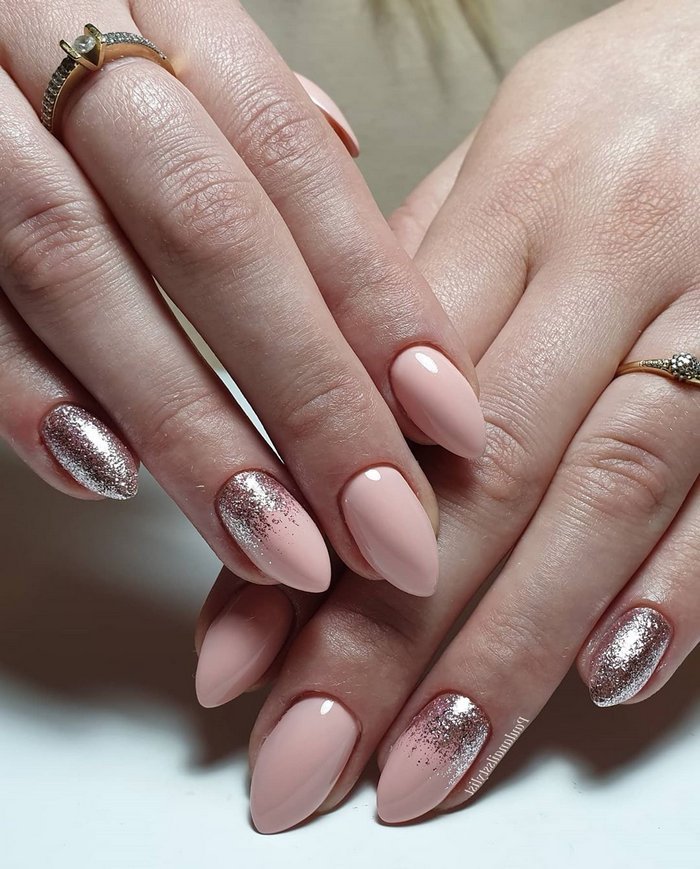 Pink White Wedding Nail Art Design Ideas #wedding #nails #weddingideas #weddingnails