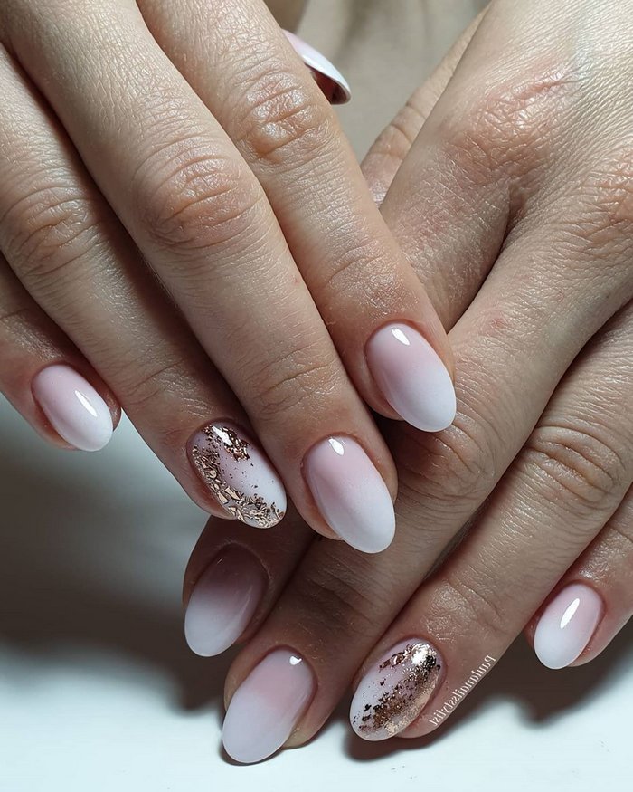 Pink White Wedding Nail Art Design Ideas #wedding #nails #weddingideas #weddingnails