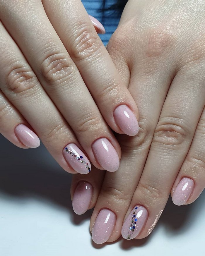 Pink White Wedding Nail Art Design Ideas #wedding #nails #weddingideas #weddingnails