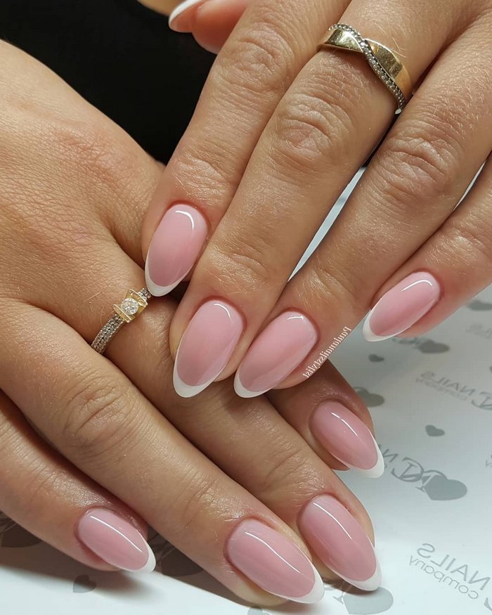 Pink White Wedding Nail Art Design Ideas #wedding #nails #weddingideas #weddingnails