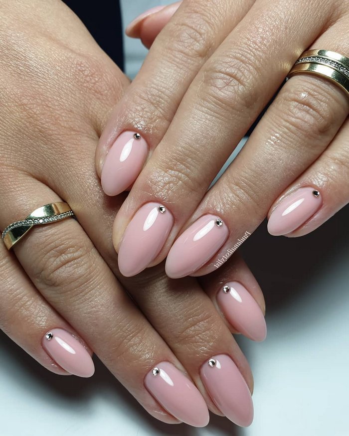 Pink White Wedding Nail Art Design Ideas #wedding #nails #weddingideas #weddingnails