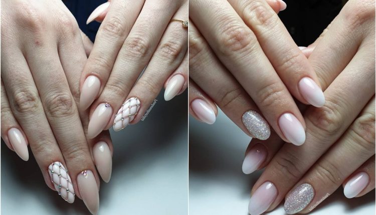 Pink White Nail Art Design Ideas