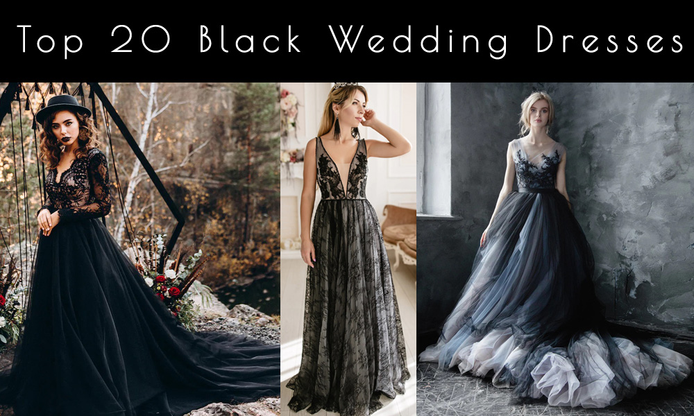 black wedding dresses