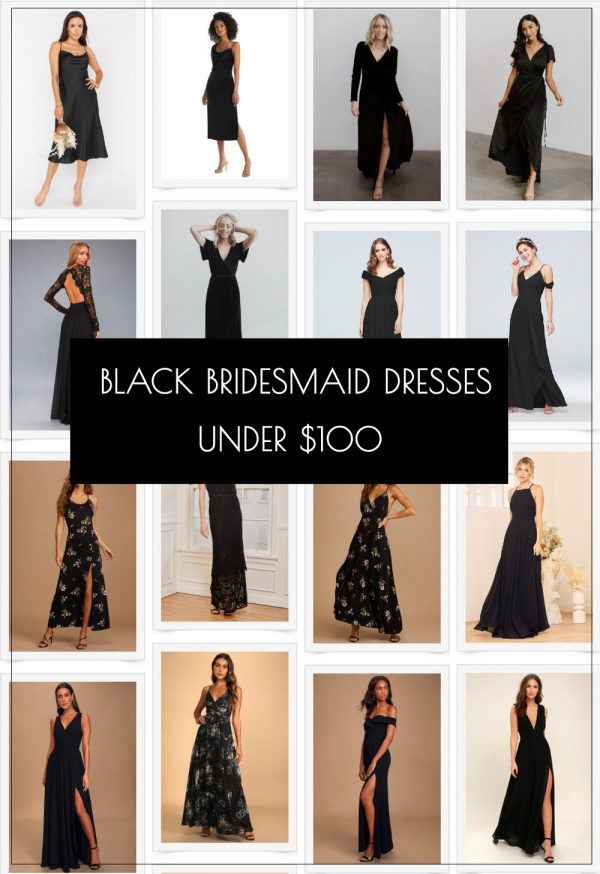 30+ Black Bridesmaid Dresses for 2024 | Roses & Rings