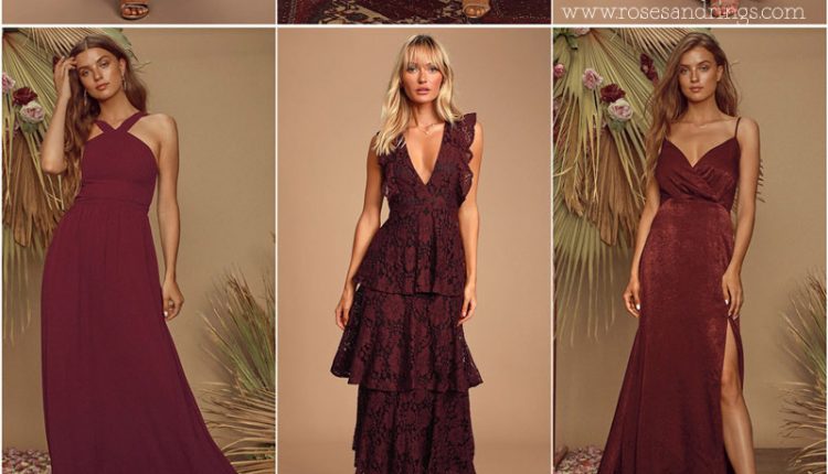 burgundy bridesmaid dresses1