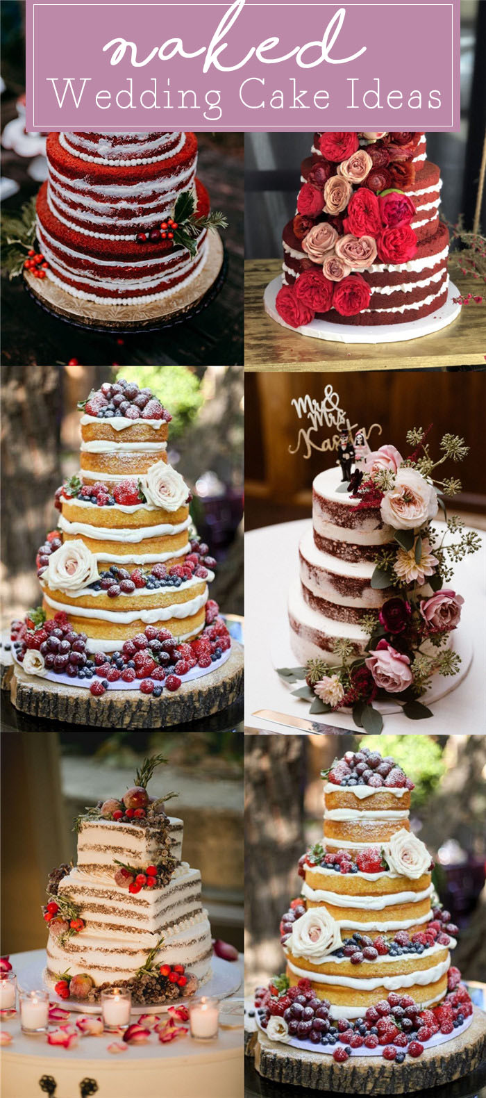 Naked Wedding Cake Idea