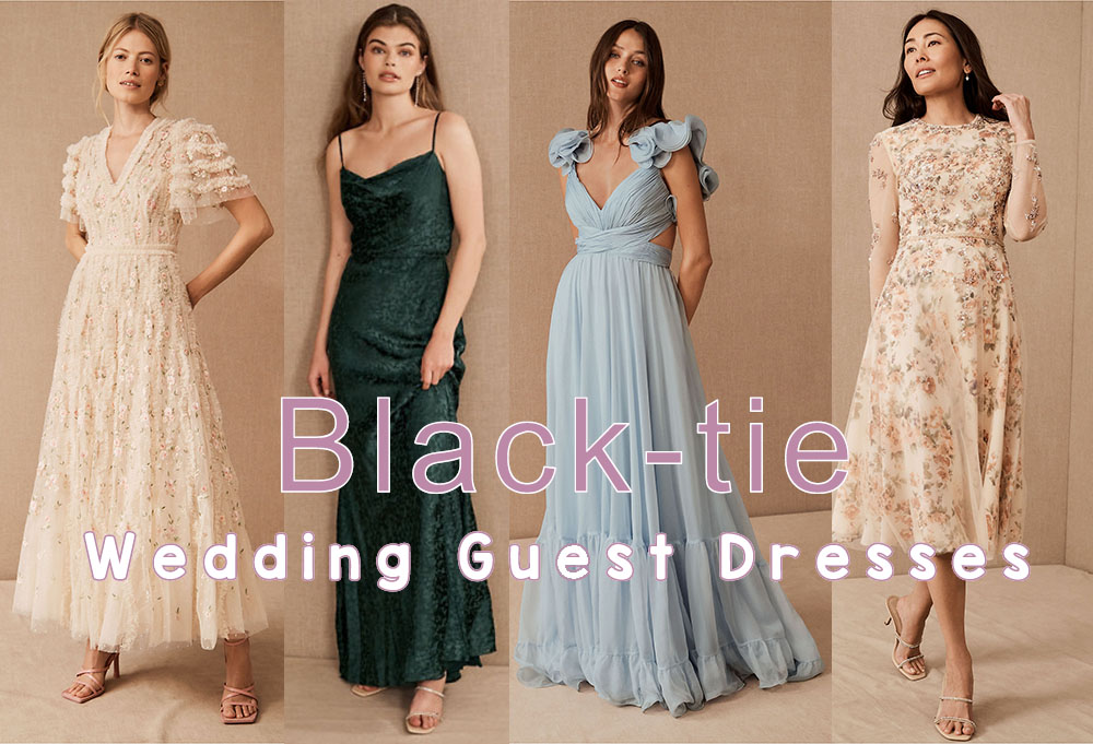 formal black tie wedding guest dresses