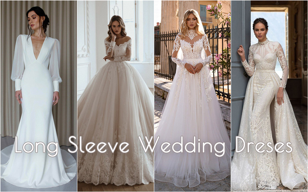 long sleeves wedding dresses