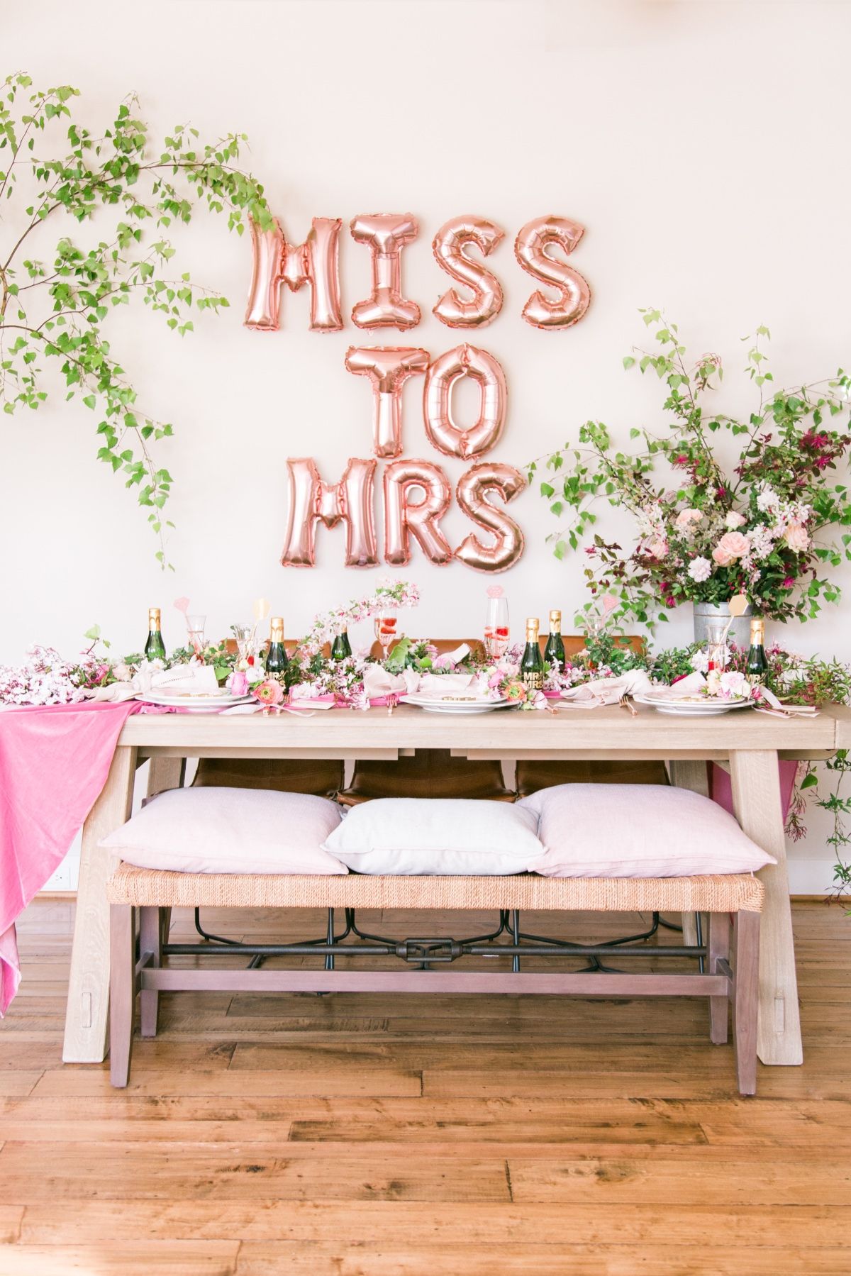 Brunch Bridal Shower Ideas Pink and Green