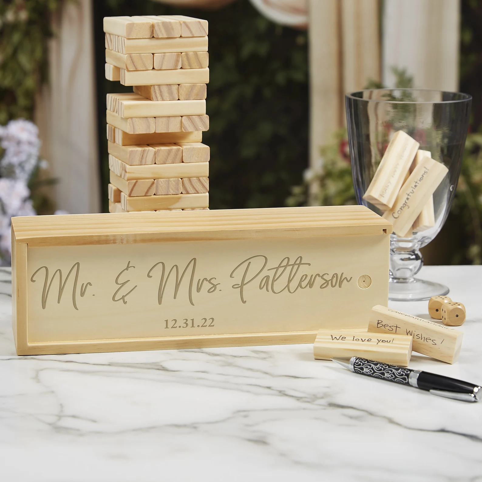 Wedding Personalized Jumbling Tower