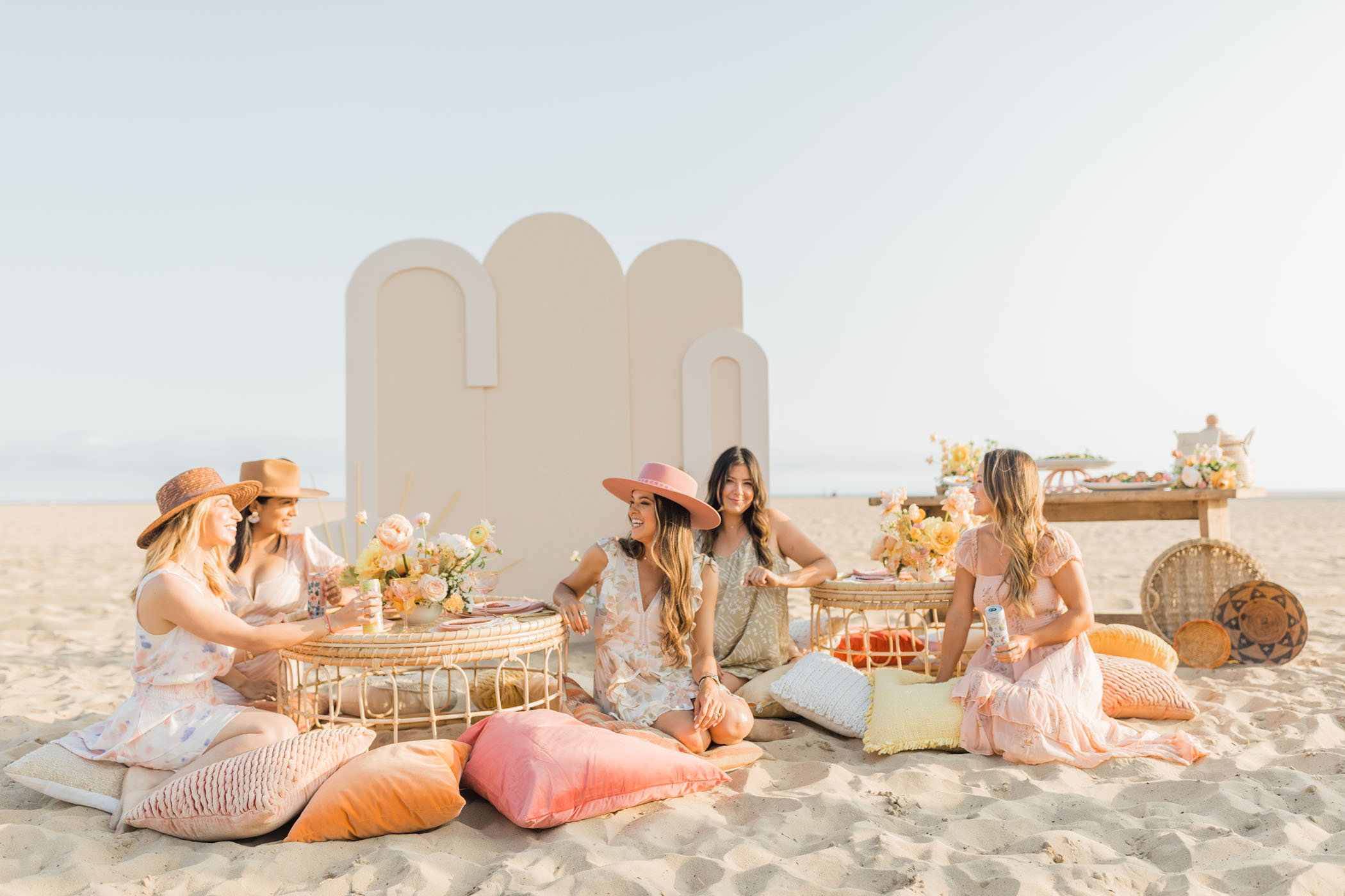 bridal shower theme idea beach picnic