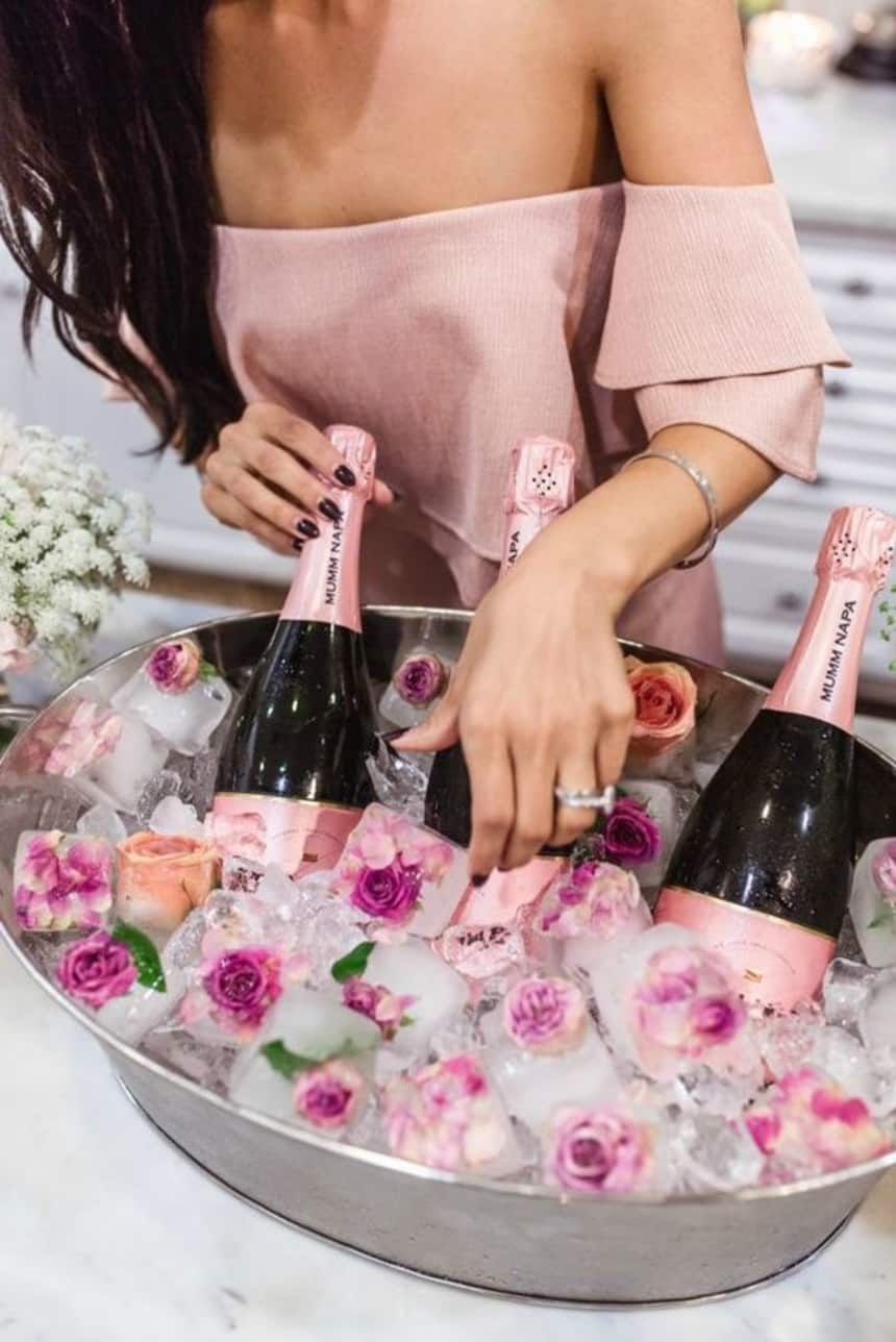 cute bridal shower ideas pink drinking