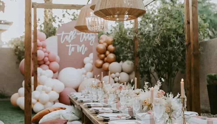 low outdoors picnic bridal shower ideas