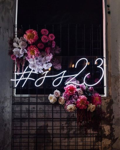 Wedding Hashtag Neon Sign Idea