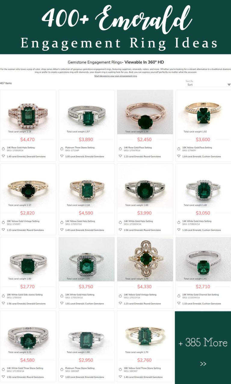 20 Green Emerald Engagement Rings 2023 💍