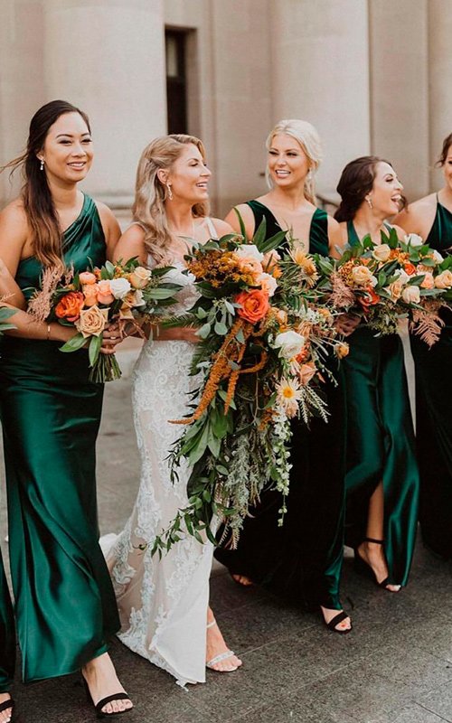 Maid of Honor Duties Emerald Green Bridesmaid Dresses