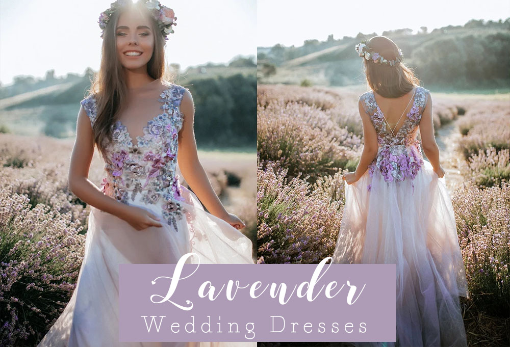 lavender wedding dresses