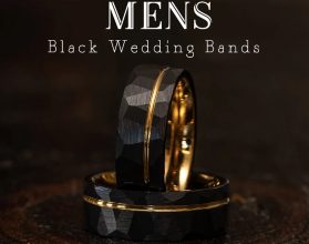 Mens Black Wedding Band 279x220 