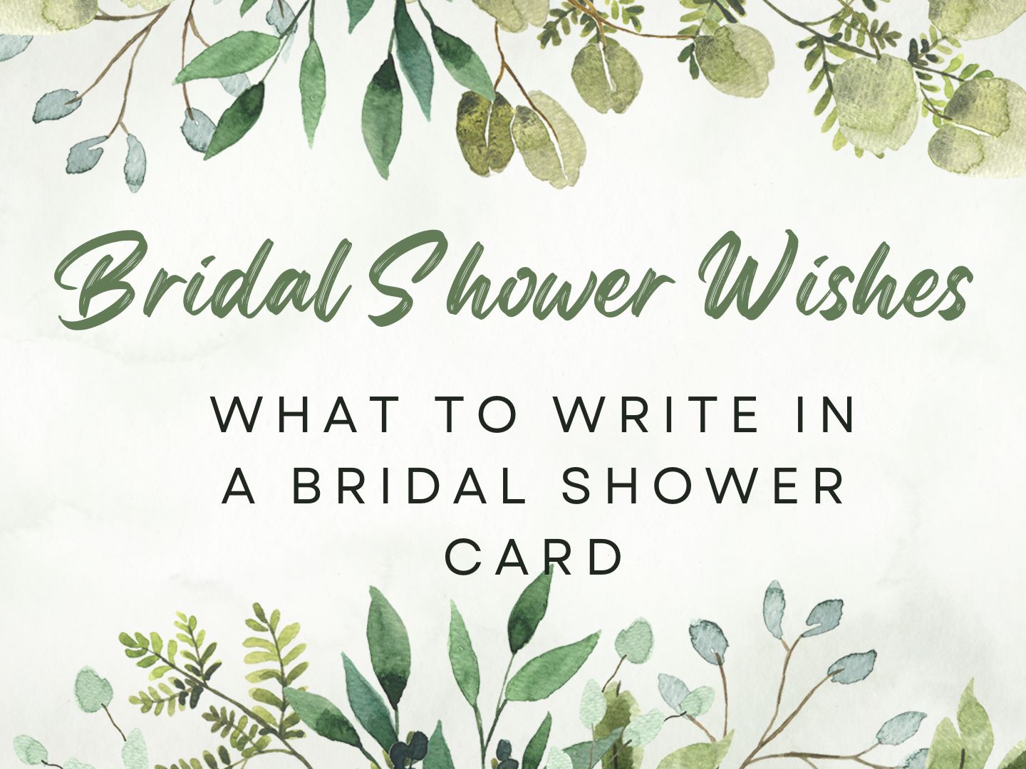 Bridal Shower Wishes