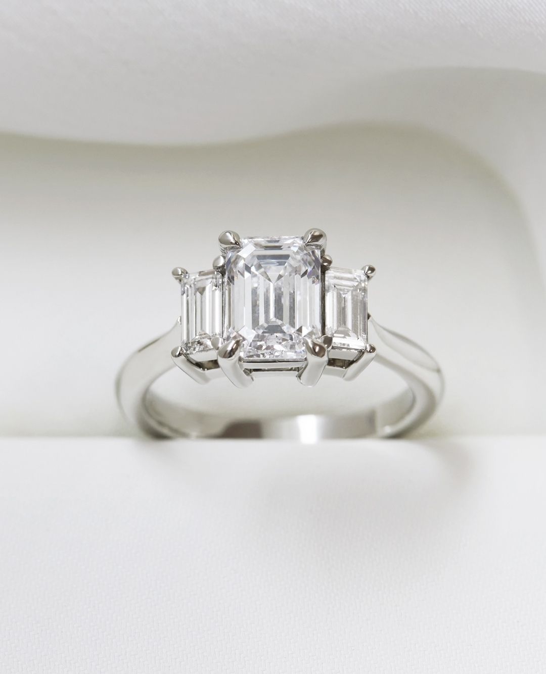 Three stone engagement rings