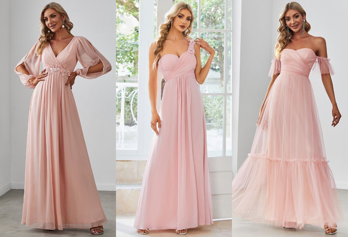 pink bridesmaid dresses