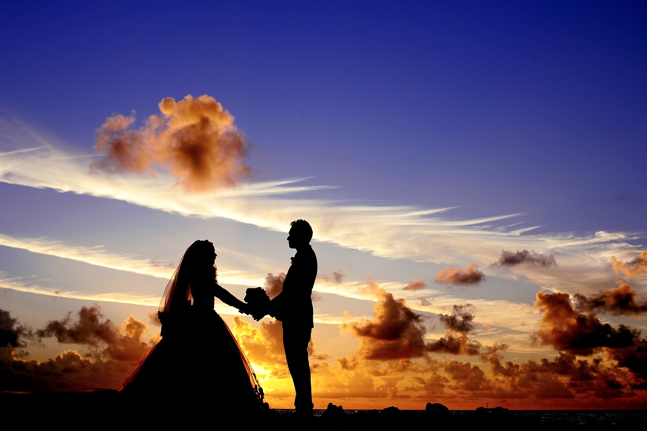 Sunset Wedding Silhouettes