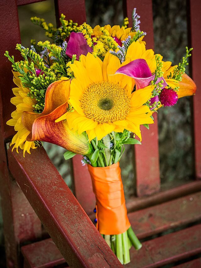 Sunflower and Calla Lily Bouquet