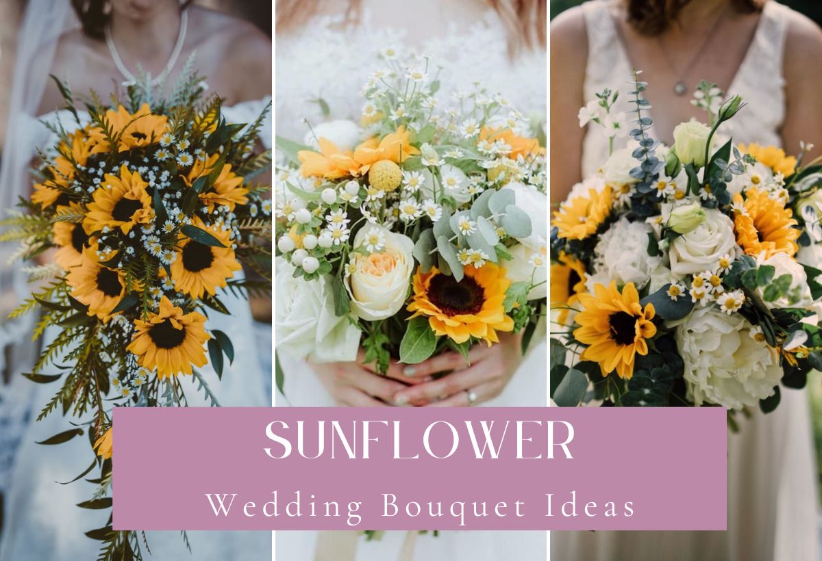 sunflower wedding bouquets