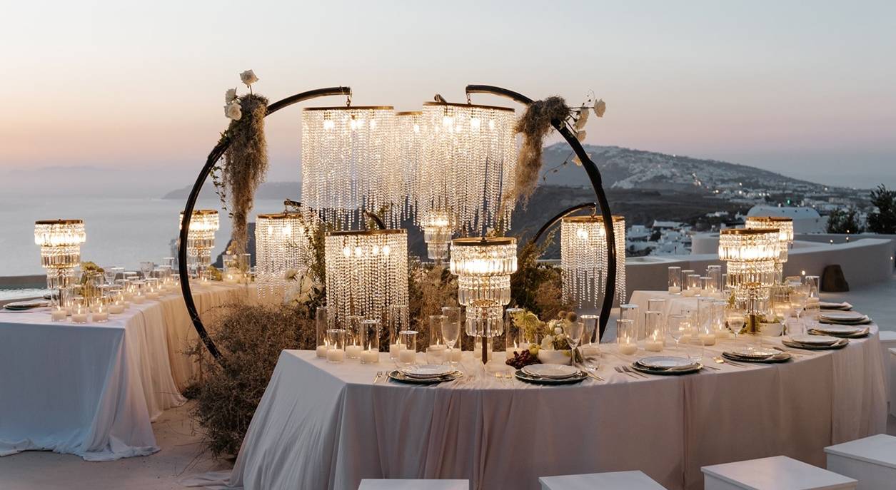 wedding reception venues santorini
